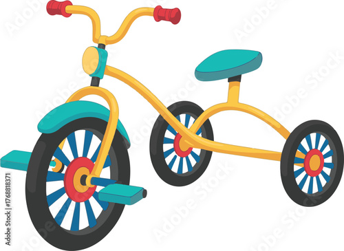 vintage bicycle isolated on white