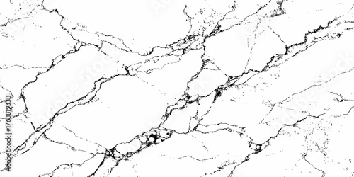 "White marble luxury background with organic black veins, perfect natural stone texture for branding, website, print design, and elegant home interiors."