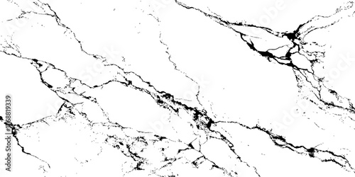 "Elegant minimal white marble pattern with realistic black veins, clean and smooth natural stone texture for luxury wall, floor, and decor backgrounds."