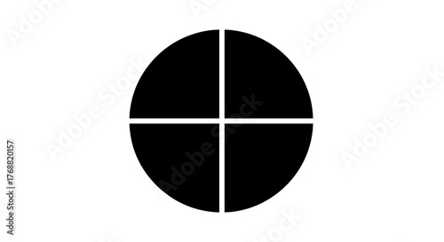 Striking minimalist black and white abstract geometric design with clean lines and balanced composition