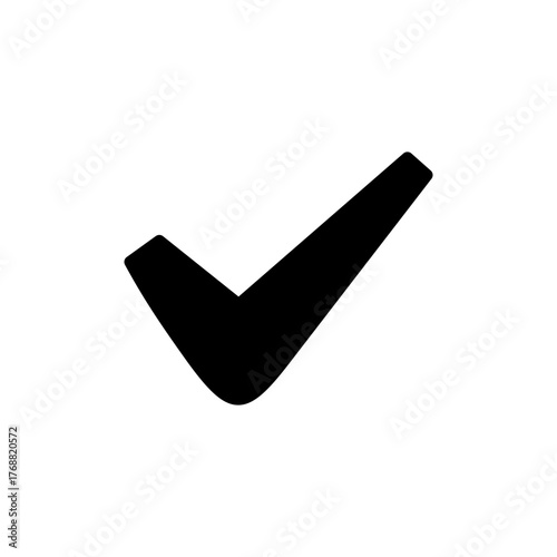 Check mark icon vector for web and mobile app. Tick mark sign and symbol
