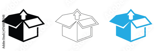 Gift box. Present sign. Vector gift set. Surprise package. Parcel pack. Isolated gift box on white background,Shipping boxes showing package delivery and product return,editable stroke