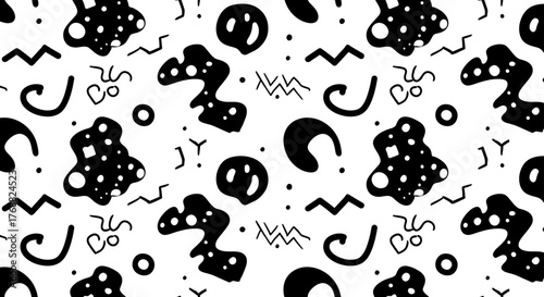 black and white abstract pattern a seamless monochrome design perfect as a versatile background for artistic projects and creative designs.