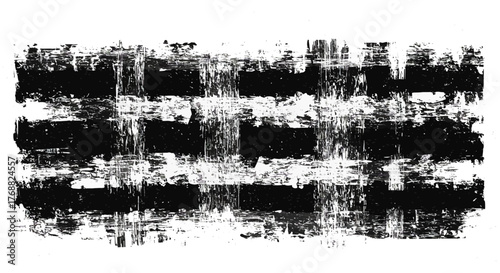 black and white grunge a distressed abstract paint texture with bold strokes creating a striking background ideal for artistic layouts or edgy designs