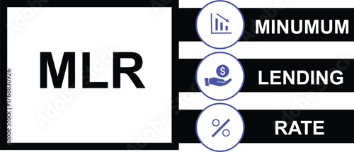 Minimum Lending Rate MLR Infographic Vector – Banking Finance Interest Percentage Design