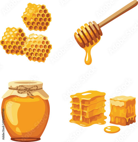 honey and honeycomb