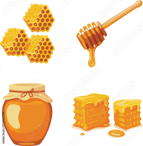 honey and honeycomb