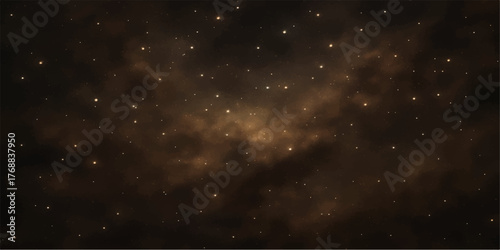 A bright, deep-blue cosmic starry night sky galaxy with stars and nebula light