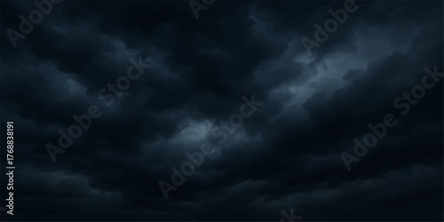 Dramatic summer storm clouds time lapse over a dark blue sky cloudscape with light before the rain and wind
