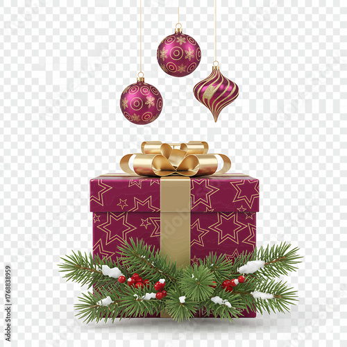 vector hisan pernak pernik natal