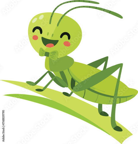 green grasshopper cartoon