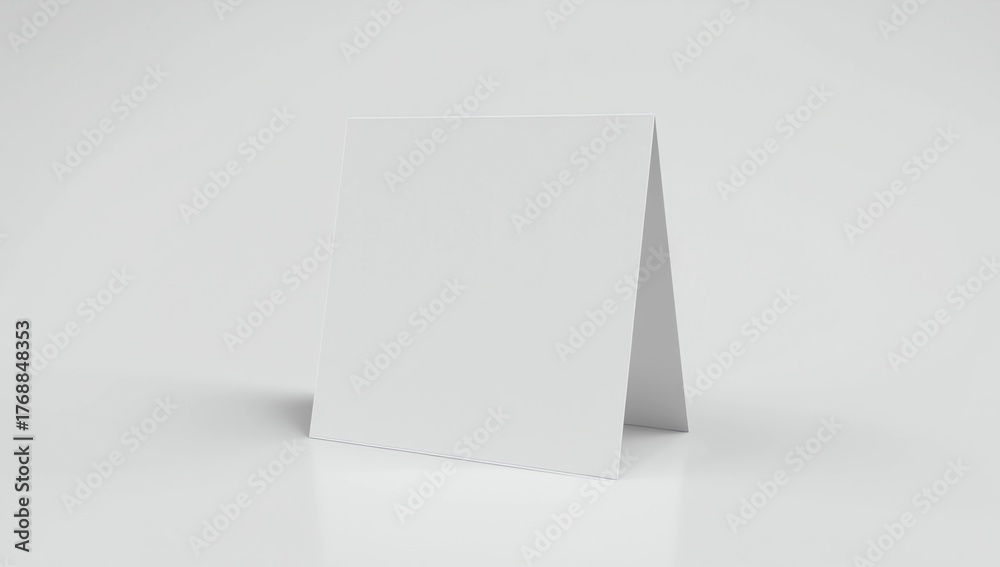 Naklejka premium Blank table tent mockup 
