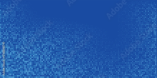 Design Blue Tech Finance Fintech Background Abstract Pixel Pattern.