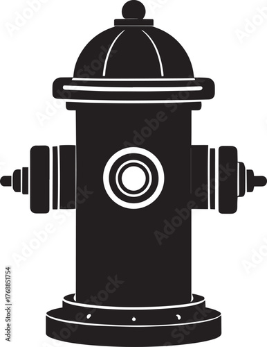  Urban Fire Hydrant Silhouette Vector Illustration