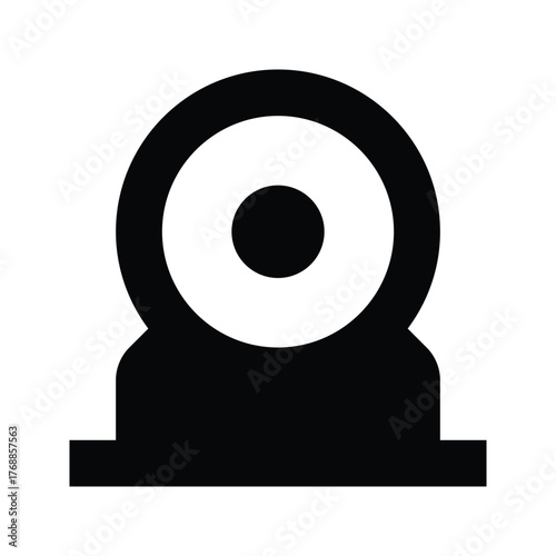 Webcam icon for video calls and camera peripheral