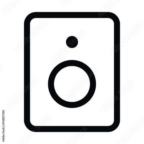 Outline speaker icon for sound, audio, and volume output.