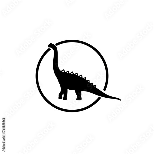 Print Dinosaur character logo design for your brand and company identity