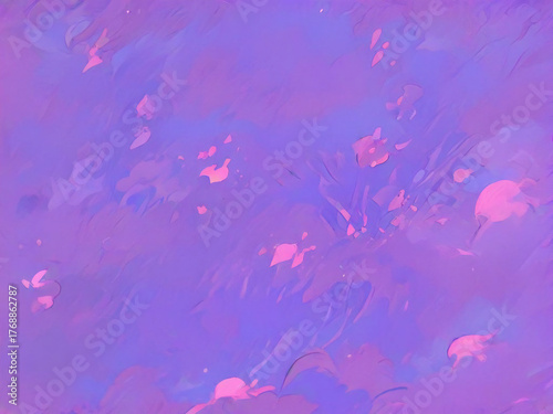 Purple-based digital abstract art