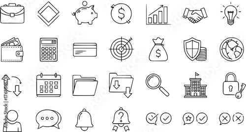 Business and Finance Icon Set