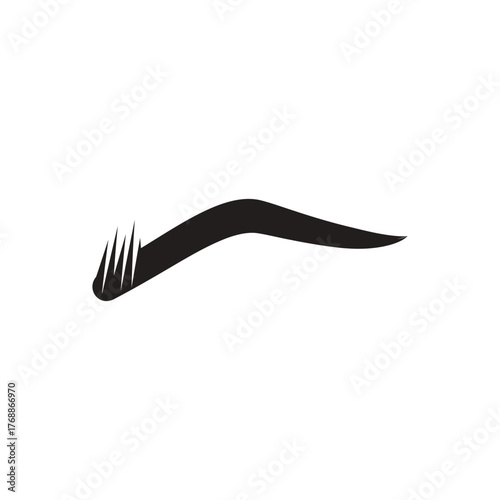 eyebrow logo icon illustration flat