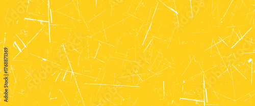 Vector yellow scratches texture dirty grainy and scratches background	