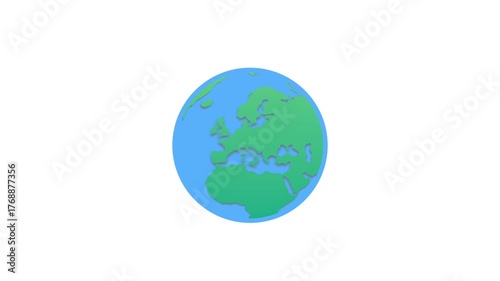 earth globe with green grass