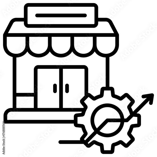 Market Entry Strategy Icon