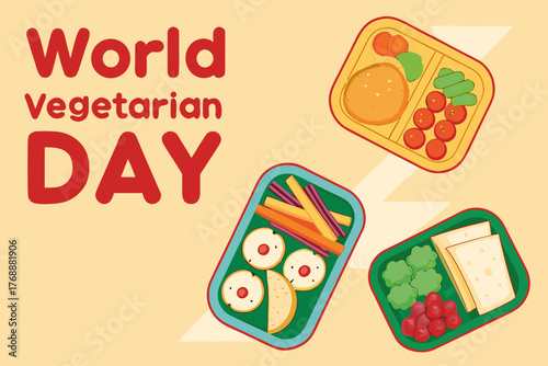 Vector art of world vegetarian day celebrated with a vibrant illustration of a bowl overflowing with fresh vegetables and healthy ingredients