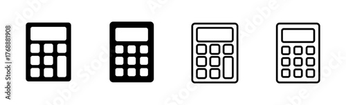 Calculator icon set. Accounting calculator icon. calculator vector