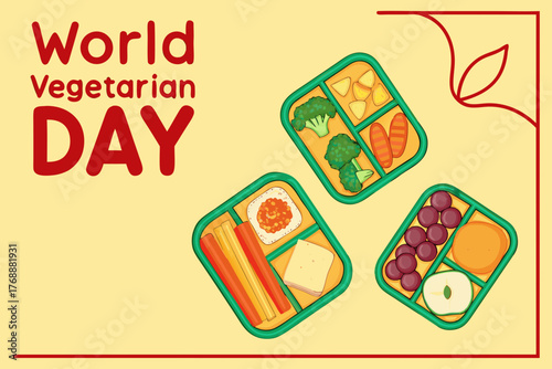 Vector art of world vegetarian day celebrated with a vibrant illustration of a bowl overflowing with fresh vegetables and healthy ingredients