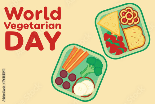Vector art of world vegetarian day celebrated with a vibrant illustration of a bowl overflowing with fresh vegetables and healthy ingredients