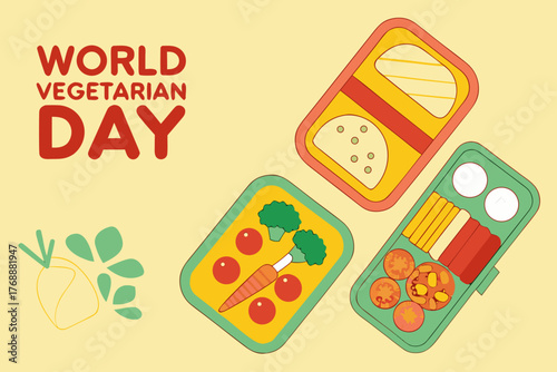 Vector art of world vegetarian day celebrated with a vibrant illustration of a bowl overflowing with fresh vegetables and healthy ingredients