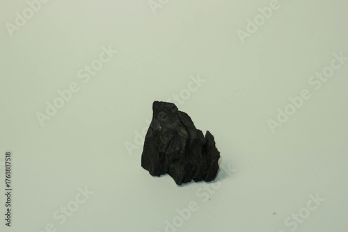 Charcoal on a white isolated background