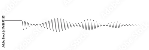 Sound wave icon, podcast player interface, music symbol, sound wave. Microphone sound wave. The sound wave set. Sound waves for voice message. Audio wave icon. Waveform pattern for music player or app
