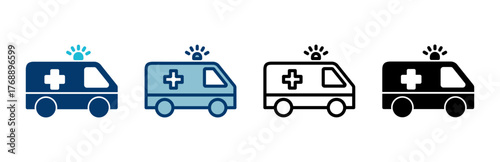 Ambulance Icon vector isolated on white background. Ambulance Icon Design. ambulance truck icon vector