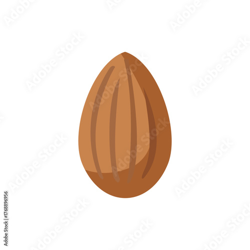 almonds on a white background