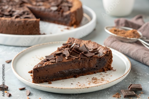 Kladdkaka Gooey Swedish Chocolate Cake, Soft Brownie-Like Dessert