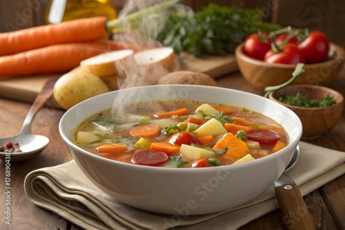Grönsakssoppa Swedish Vegetable Soup with Seasonal Local Produce