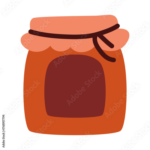 Cute Homemade Jam Jar Cartoon