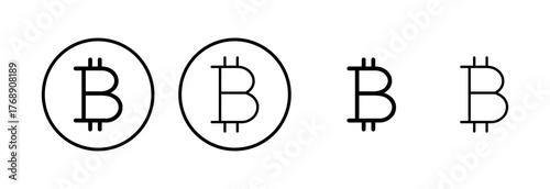Bitcoin icon logo design. bitcoin sign and symbol. payment symbol. cryptocurrency logo