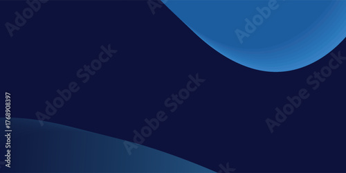 Gradient blue abstract background with a soft curve and smooth lighting.