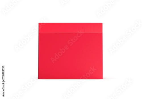 Red Cardboard box, transparent background Free Download Red Cardboard box, transparent background - GFXLoad