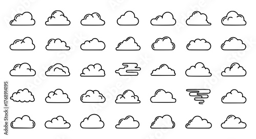 set of cloud