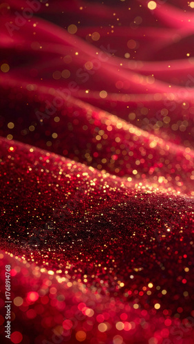赤 金 キラキラ ラメグリッター 背景素材
