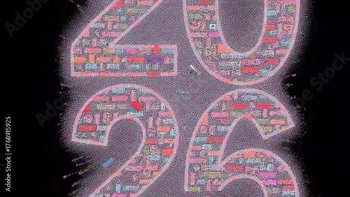 Digital Data Visualization of City Map with Colorful Network Lines