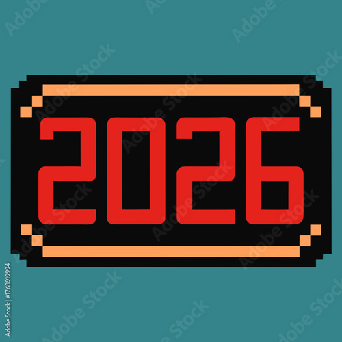 Pixel art 2026 digital display