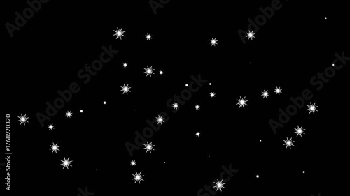 Wallpaper Mural 3D Animation of Twinkling Stars | Alpha Channel Torontodigital.ca