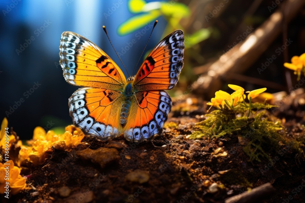 Fototapeta premium Butterfly animal insect nature.