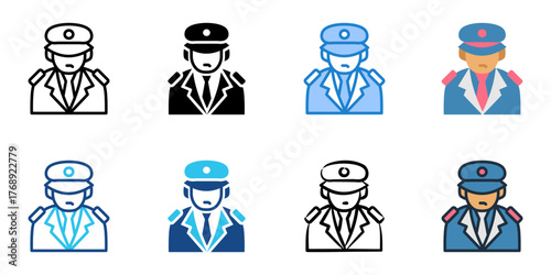 Airforce icon set multiple style collection 
