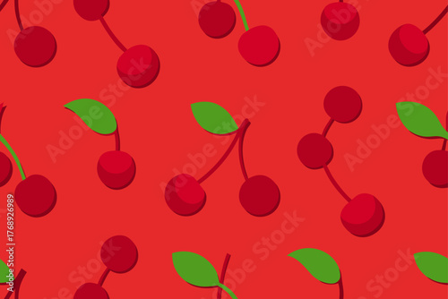 Seamless Cherry Wood Texture Pattern Illustration